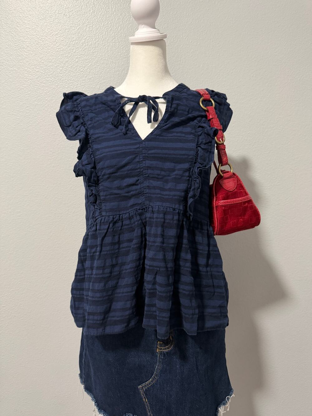 LOFT Ruffle Sleeveless Blouse